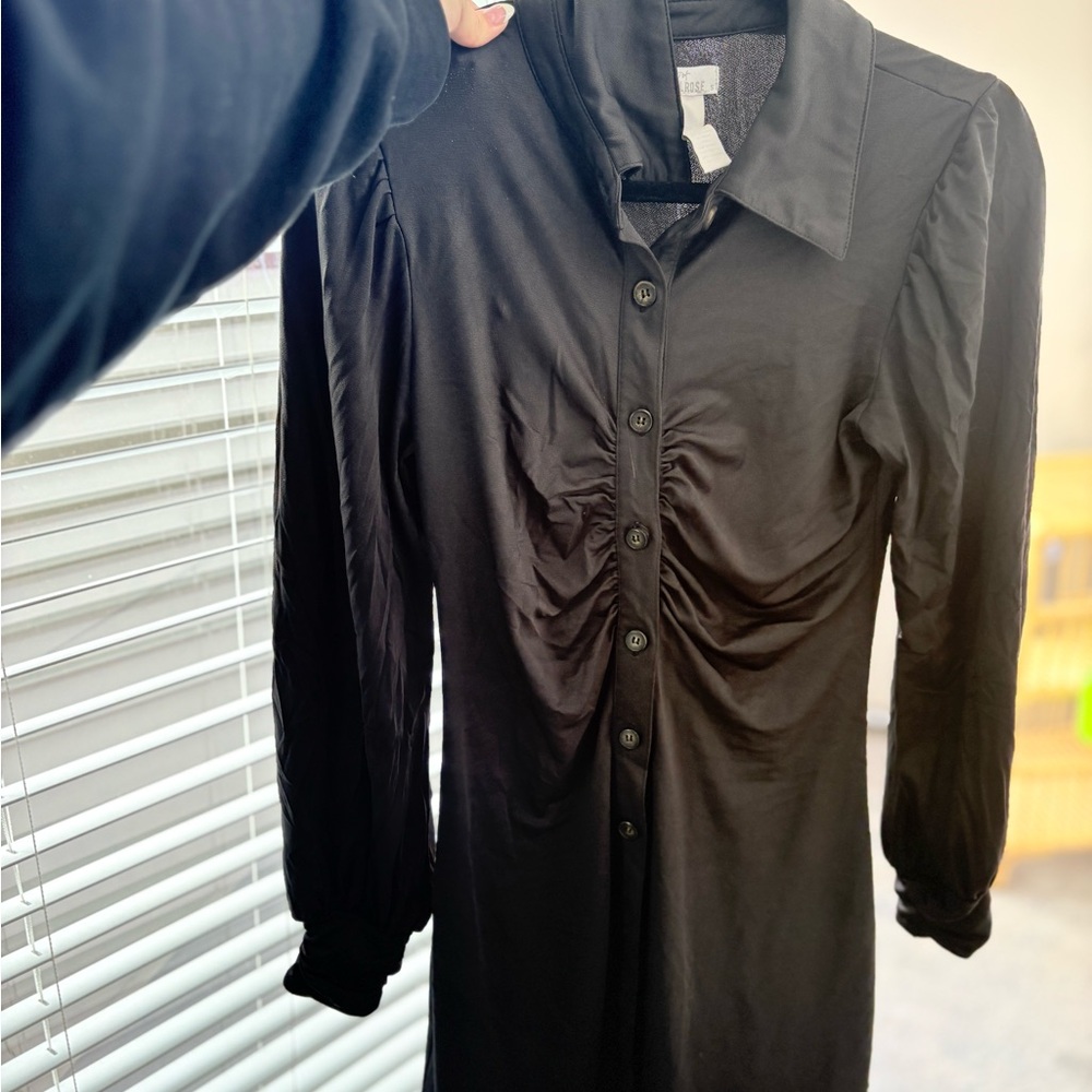 Chic Black Long Sleeve Dress